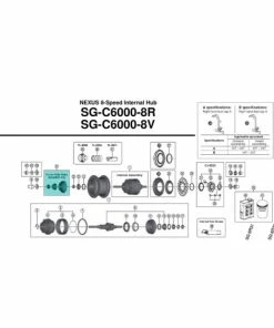 Cache-poussière Shimano Nexus Rollerbrake / Vbrake - Y34R98100