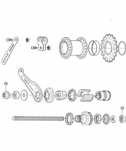 Contre-écrou Shimano CB-E110 (x1) - Y2861500
