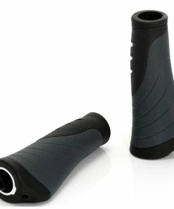 Poignées VTT Ergonomiques XLC GR-S04 135/92mm Noir/Gris