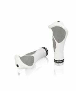 Poignées XLC GR-S22 Ergonomiques 135mm - Blanc/Gris