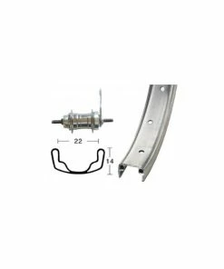 Xxcycle Roue Arrière Rétropédalage 26' (559 / 22)