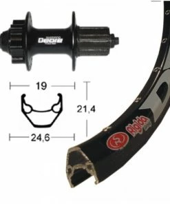 Shimano / Ryde Roue Arrière Shimano Deore / Ryde 28' - 622/19 Disque