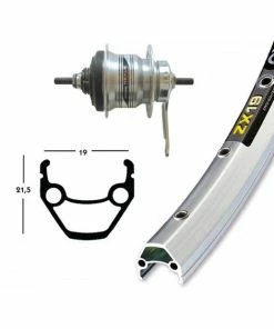 Roue Arrière Shimano Nexus 7 V 28' - Rétropédalage