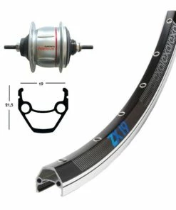 Shimano/Exal Roue Vitesse Intégrée Shimano Nexus 8 V - 28'
