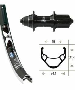 Shimano / Ryde Roue Arrière Shimano FH-T3000 / Ryde 28' X-star 19 - 19-622