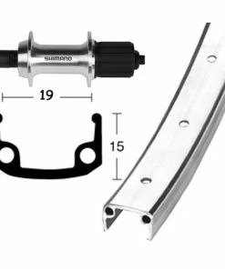Xxcycle Roue Arrière Ville Winora Moyeu Shimano TX500 28x1 3/8" 8/10V