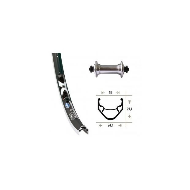 Xxcycle Roue Avant Rigida / Shimano RM30 28' (622 / 19)