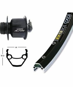 Xxcycle Roue Dynamo 26' Shimano Alfine CL Exal ZX 19 Noir (559-19)