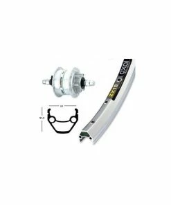 Xxcycle Roue Dynamo 26' Shimano DH3D30 Exal ZX 19 (559-19)