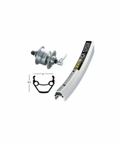 Xxcycle Roue Dynamo 26' Shimano DH3N72 Exal ZX 19 (559-19)