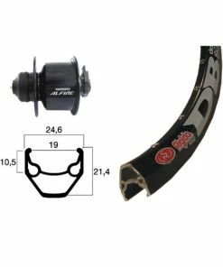 Xxcycle Roue Dynamo 28' Shimano Alfine CL Rigida ZAC 2000 Noir (622-19)