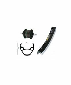 Xxcycle Roue Dynamo 28' Shimano DH3N30 Exal ZX 19 (622-19)