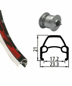 Xxcycle Roue Dynamo 28' Shimano DH3N30 Rodi AV 17 (622-19)