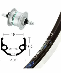 Xxcycle Roue Dynamo 28' Shimano DH3N31 Rigida Zac 19 (622-19)