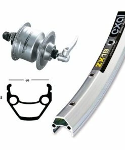 Xxcycle Roue Dynamo 28' Shimano DH3N72 Exal ZX 19 (622-19)