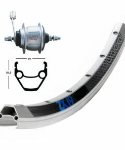 Shimano/Exal Roue Shimano Nexus 8 / Exal ZX 19 28' Rétropédalage - 47-622