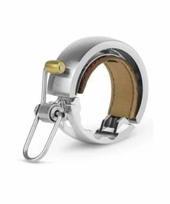 Sonnette Knog Oi Luxe Argent Poli